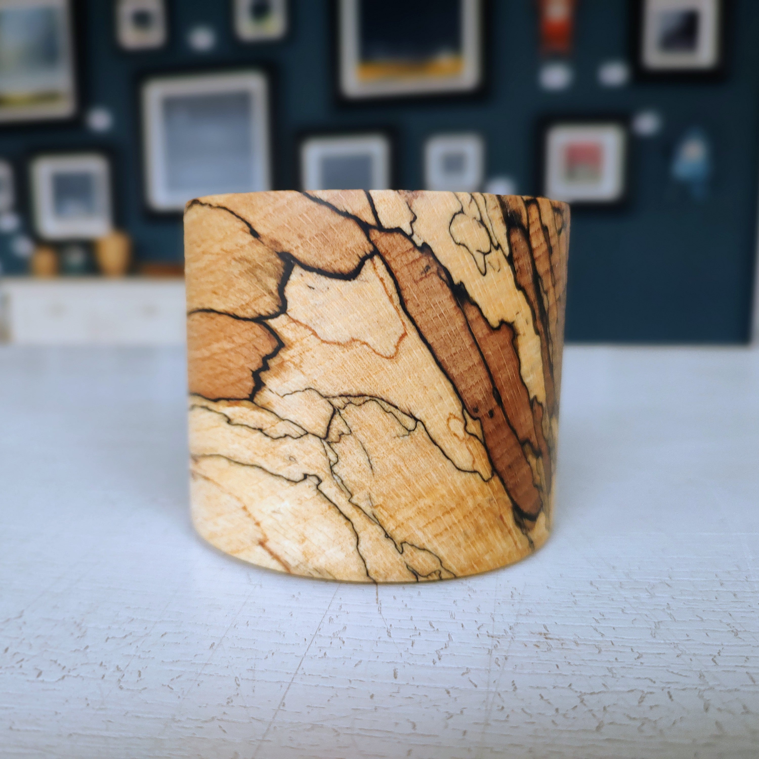 Jack Astbury - Spalted Beech Hand Turned Wooden Bowl, Small - Primrose Gallery and Framing 