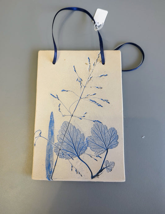 Dawn Isaac- Nature Inspired Impressed Ceramic Plaque #1