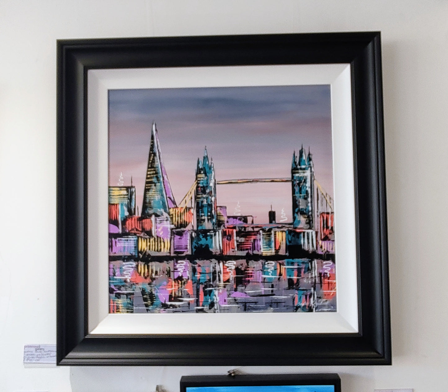 Sophie Bliss Kilpatrick- Shard and Towers, Framed Original Acrylic Painting