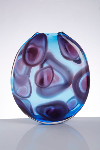Allister Malcolm- Tondo Hand Blown Glass Vase, Medium Cosmos - Primrose Gallery and Framing 