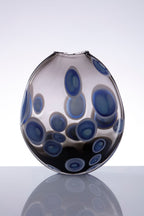 Allister Malcolm- Tondo Hand Blown Glass Vase,Small Twillight - Primrose Gallery and Framing 