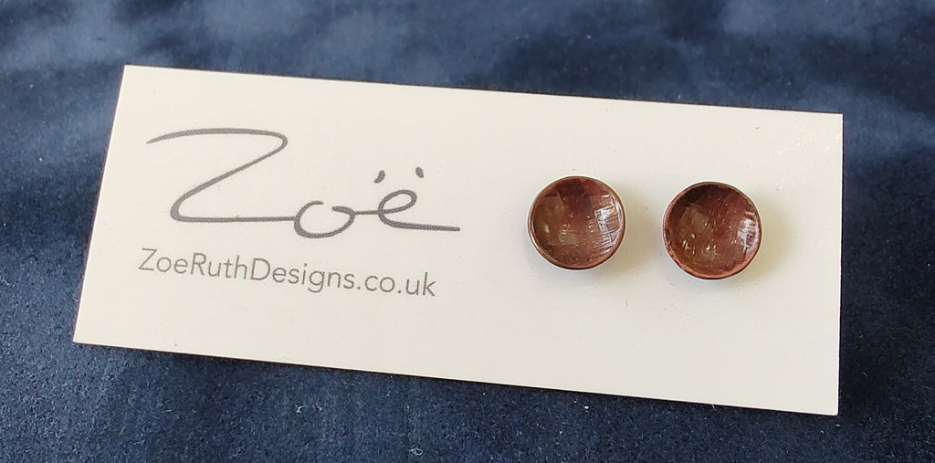 Zoe Ruth- Copper Cup Studs - Primrose Gallery and Framing 