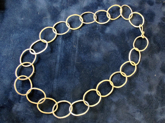 Zoe Ruth- Silver Circle Link Necklace