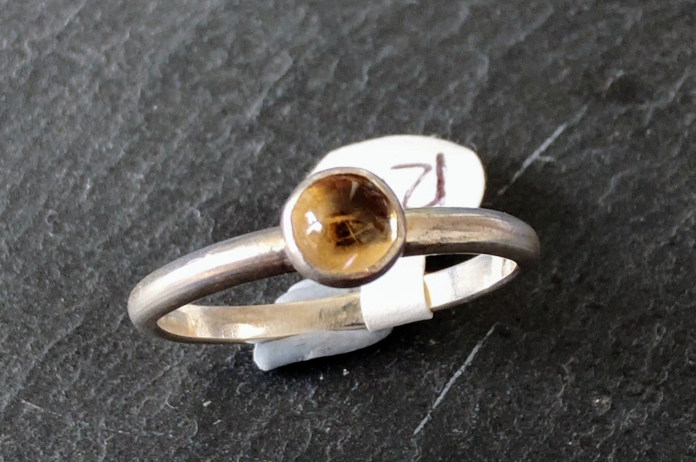Zoe Ruth- Silver Gemstone Stacking Ring - Primrose Gallery and Framing 
