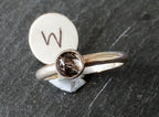 Zoe Ruth- Silver Gemstone Stacking Ring - Primrose Gallery and Framing 