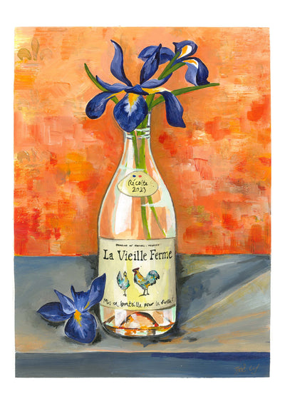 Zoe Laughton - Iris and the Chicken Wine - Original acrylic painting