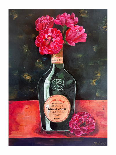 Zoe Laughton - Victoire de la Marne and the LP - Original acrylic painting