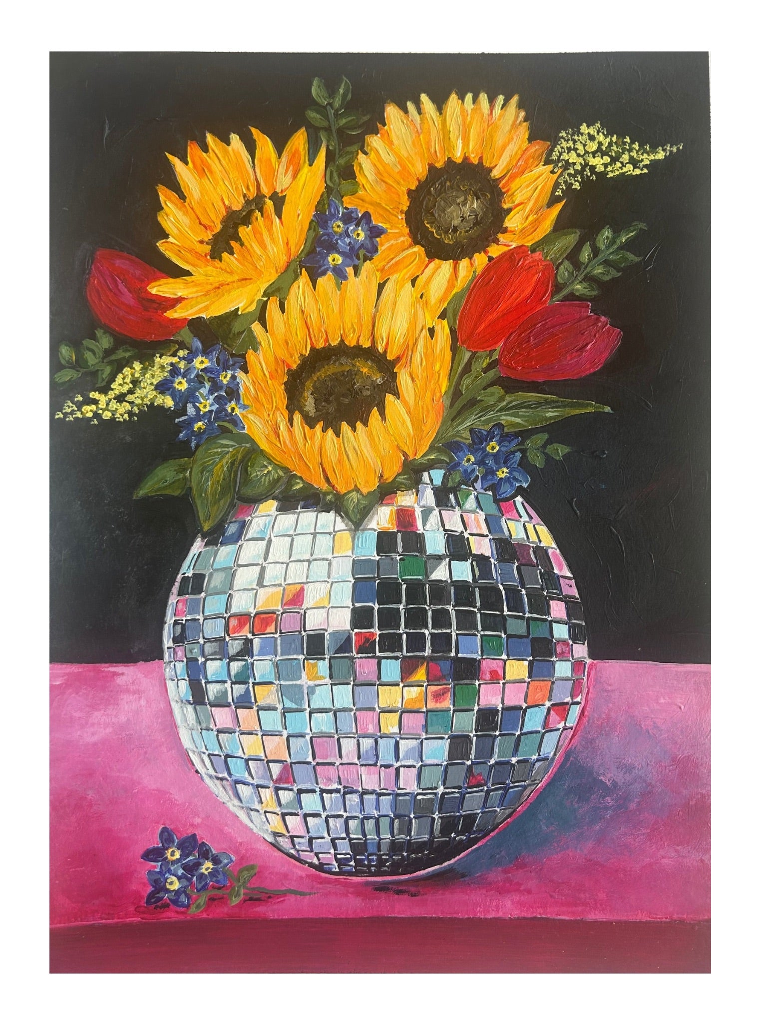 Zoe Laughton - Sunflowers at the Disco - Limited Edition Print