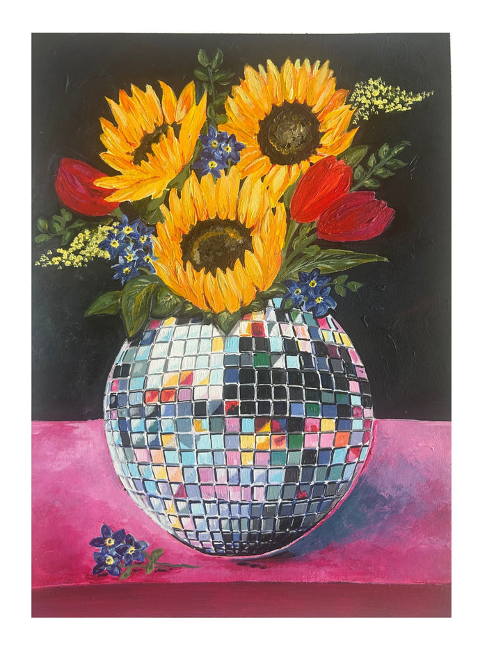 Zoe Laughton - Sunflowers at the Disco - Limited Edition Print