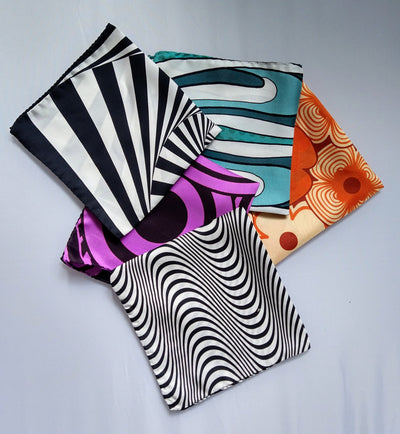 Allison Wiffen- Pure Silk Pocket Square - Primrose Gallery and Framing 