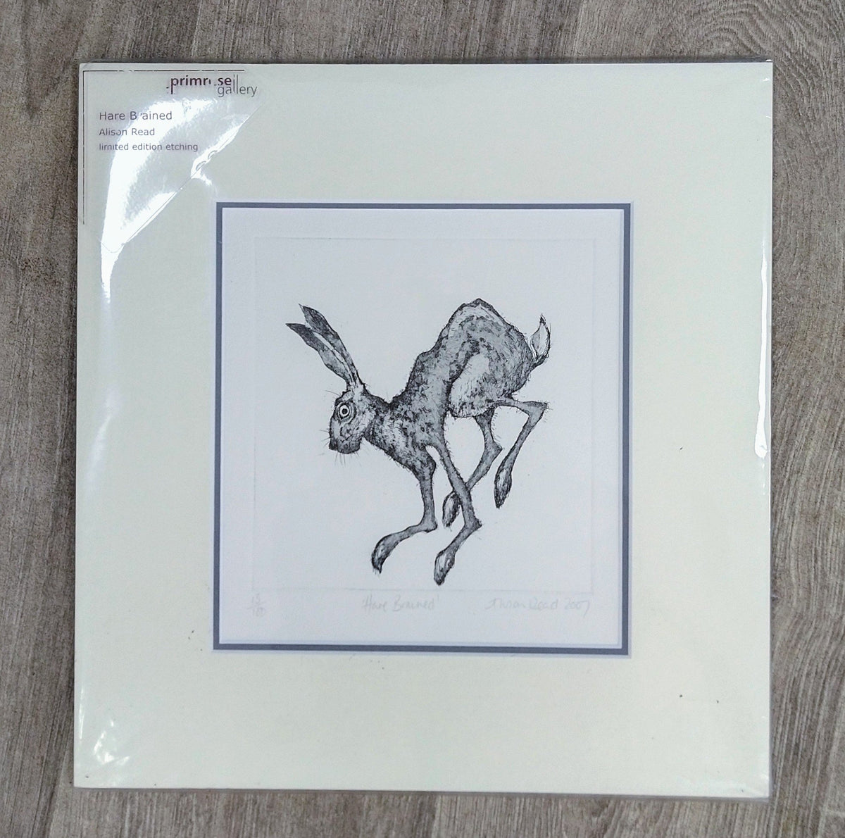 Alison Read - Original Limited edition Etching of a Hare- 'Hare Braine ...