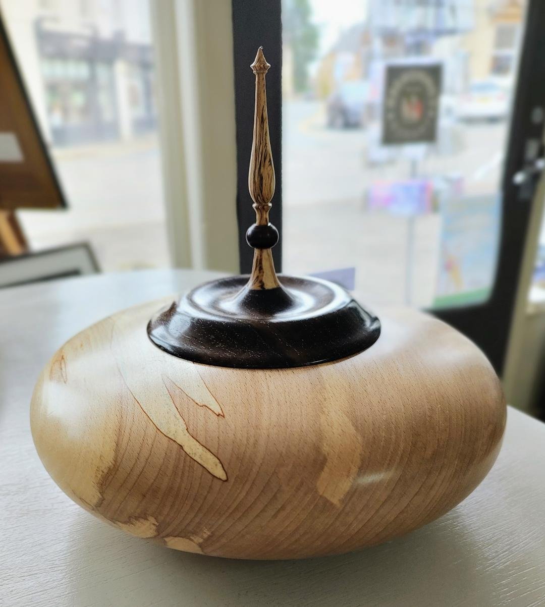 Andy Harris- Turned Wooden Arabian Style Ldded Bowl
