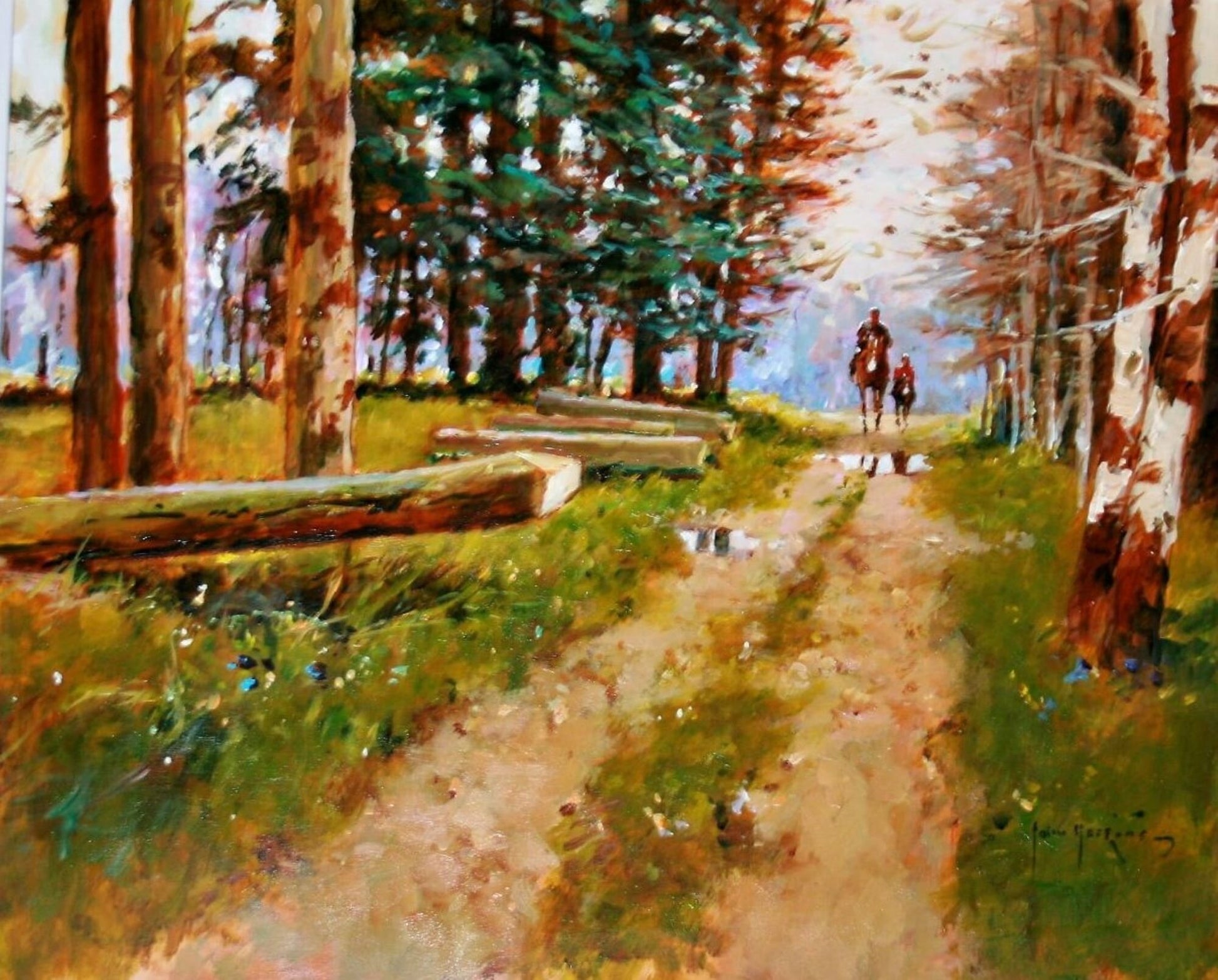 John Haskins - Riding in the Woods - Primrose Gallery