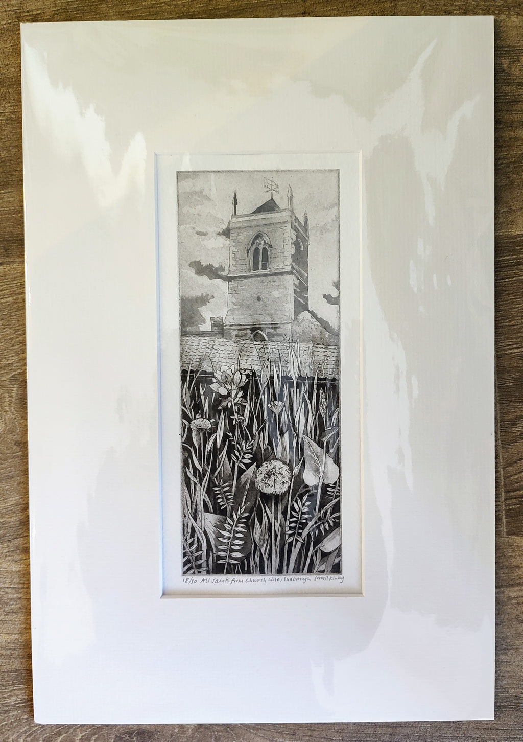 Sorrell Kinley- All Saints Church from Church Close, Sudborough - Primrose Gallery and Framing 