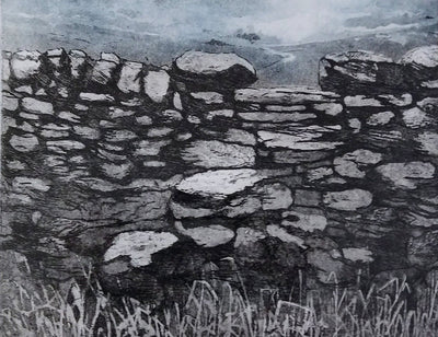 Sorrell Kinley - Drystone Wall near Buckden, Wharfedale - Primrose Gallery and Framing 