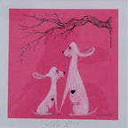 Jane Warwick -I Love You, Mounted Ltd Edition Hand Embellished Print - Primrose Gallery and Framing 