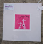 Jane Warwick -I Love You, Mounted Ltd Edition Hand Embellished Print - Primrose Gallery and Framing 