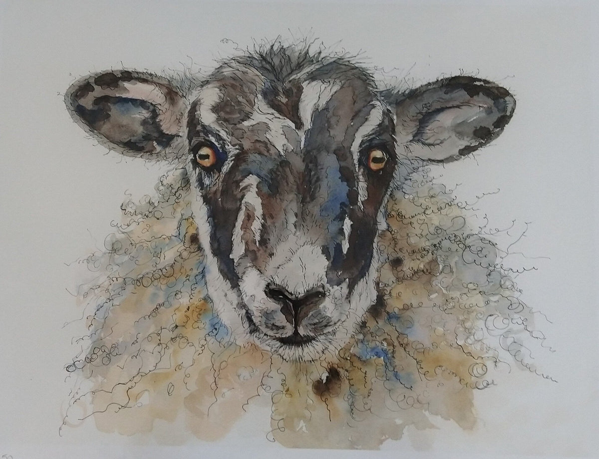 Anne Gilbert - Lottie the Sheep, Limited Edition Print