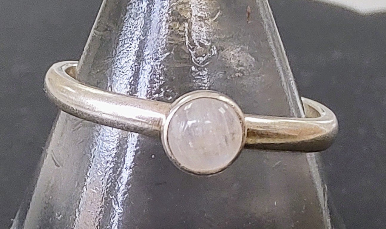 Zoe Ruth- Silver Gemstone Stacking Ring - Primrose Gallery and Framing 