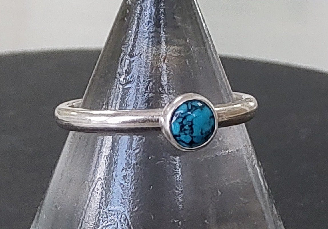 Zoe Ruth- Silver Gemstone Stacking Ring - Primrose Gallery and Framing 