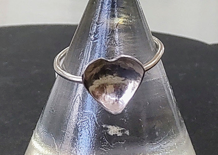 Zoe Ruth- Silver or Copper Heart Ring