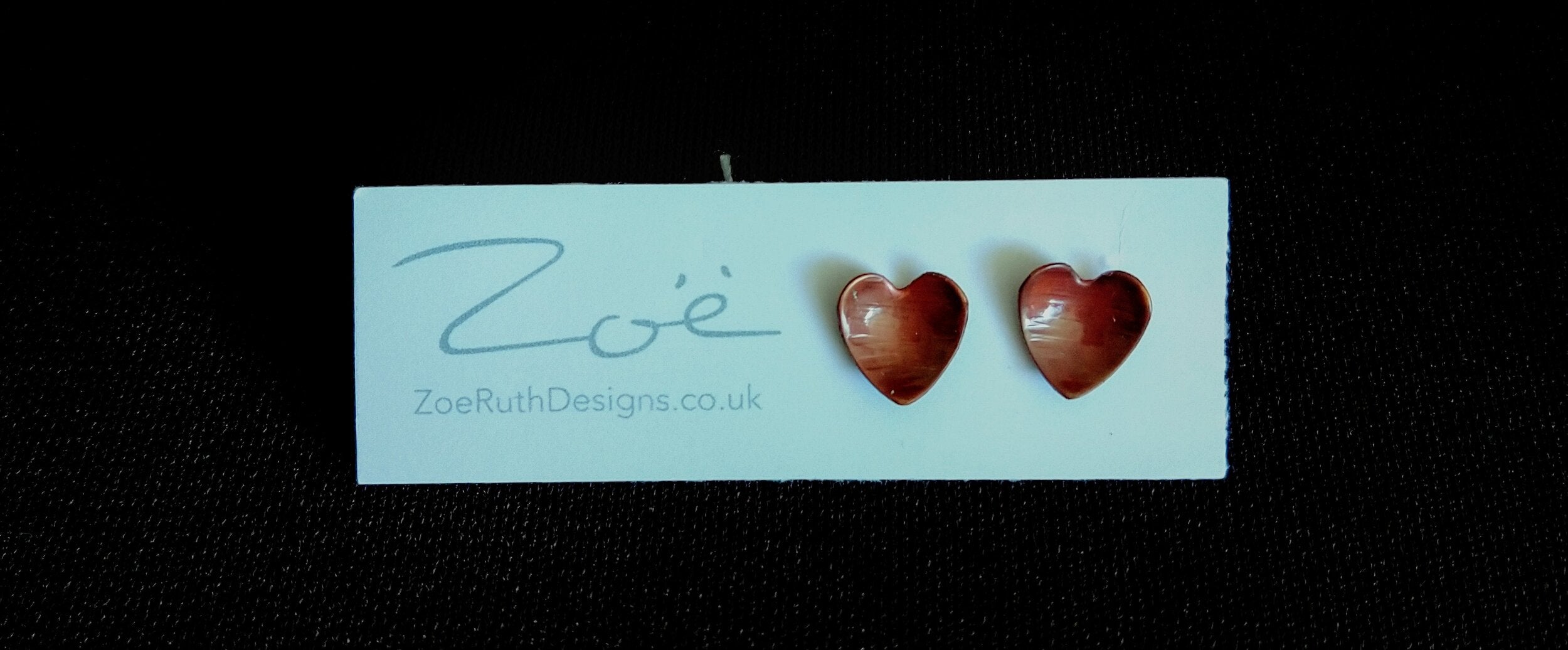 Zoe Ruth- Heart Studs - Primrose Gallery